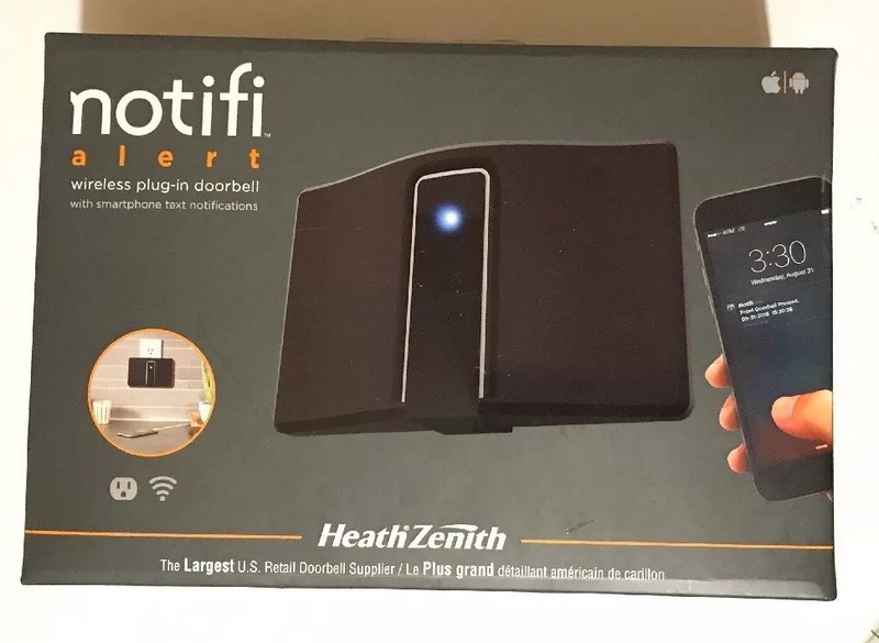 Notifi Alert Wireless Plug in Doorbell With Smartphone Text Notifications