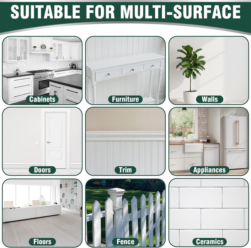 White Touch Up Paint Pen - Multi Surface White Paint for Cabinets Furniture Wa gallery