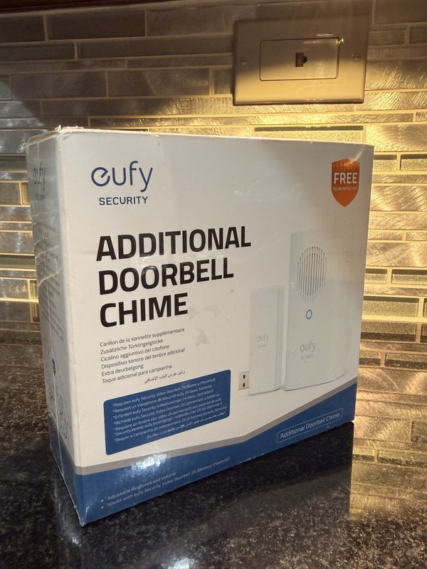 eufy Security Video Doorbell Add-on Chime for 2K Doorbell S220(Battery Powered)