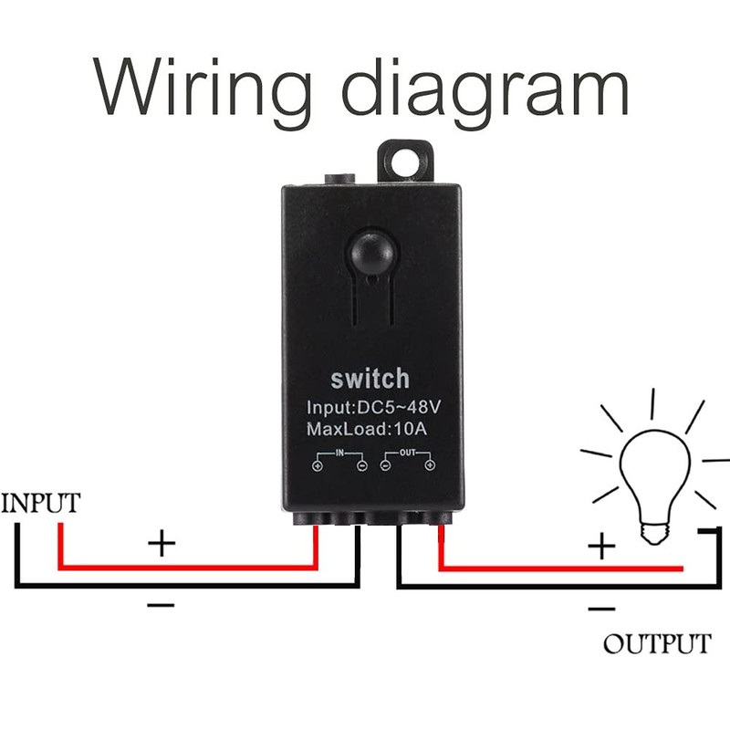 Wireless Switch12V,2 Way Mini Remote Switch DC 5V/12V/24V/48/10A Relay Wireless gallery