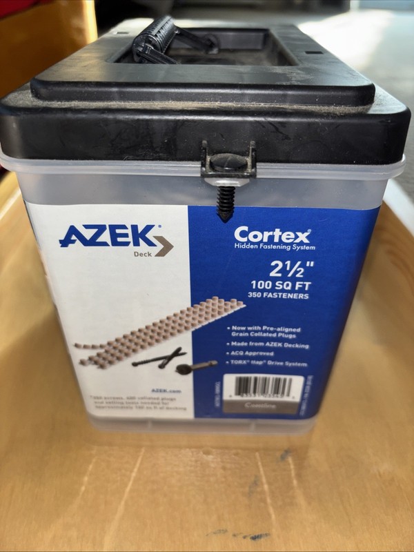 TimberTech Cortex  2.5" Coastline Hidden Deck Fastener 100 sq ft Qty 350 Screws