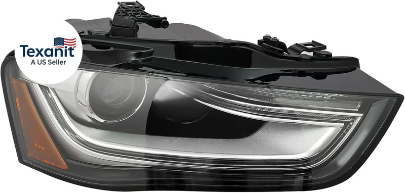 Xen Headlight for 2013-2016Audi A4,Front Xen Headlamps Replacement Right Passeng