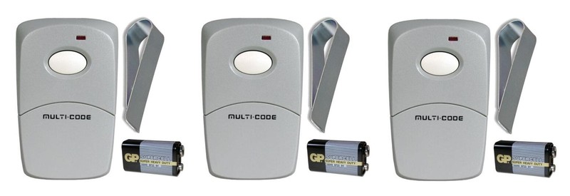 300MCD22V Comp Multi-Code Gate/Garage Remote 3089 308911 300MHz 10 Switch 3-PACK