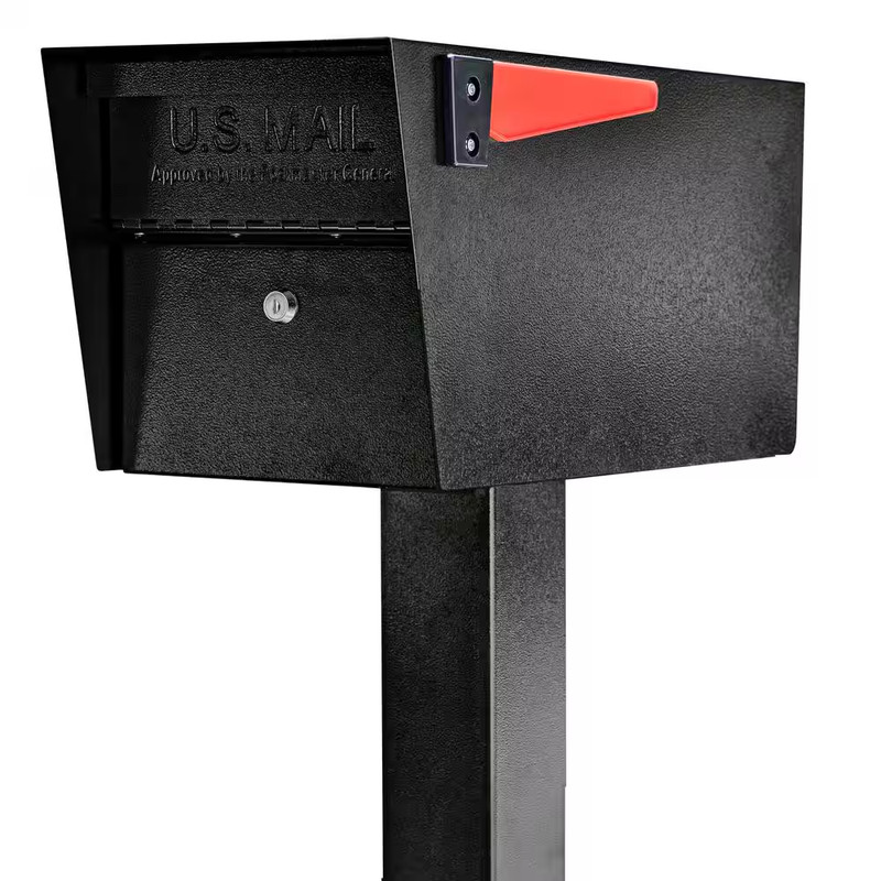 Mail Manager Locking Post-Mount Mailbox with High Security Reinforced Patented L gallery