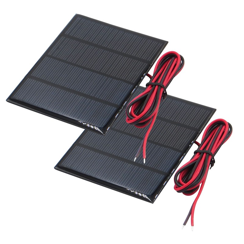 1Pair Solar Panel Cell Module Epoxy Charger For Charging Cellphones DC Batteries gallery