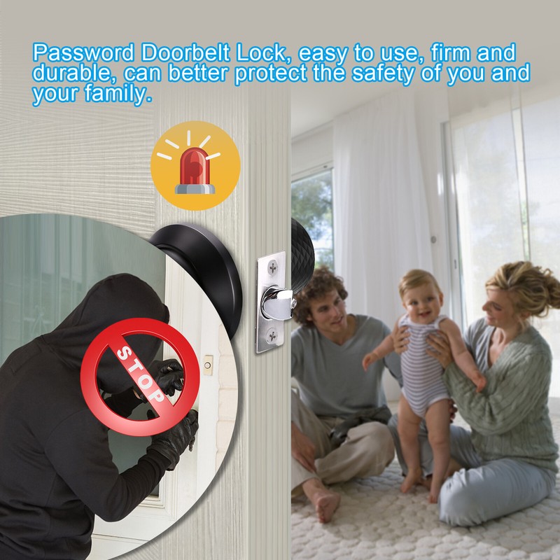 Keypad Smart Door Lock Keyless Electronic Password Door Knob Deadbolt with Keys gallery