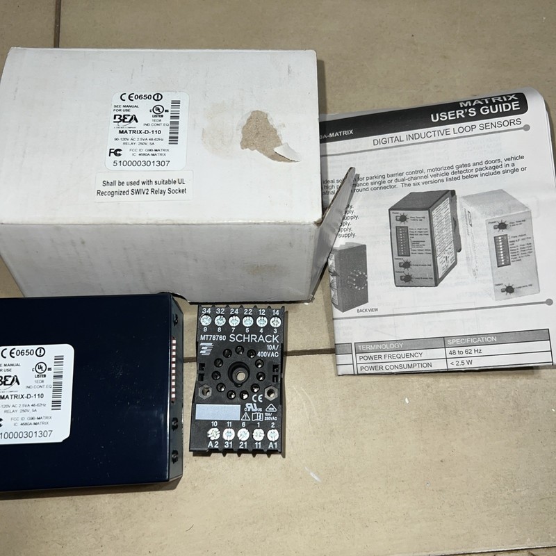 BEA MATRIX-D-110 Loop Detector - 10MATRIXD110 - 90-120V relay