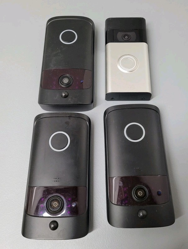 Ring Battery Doorbell Full View For Parts Repair Broken Lot