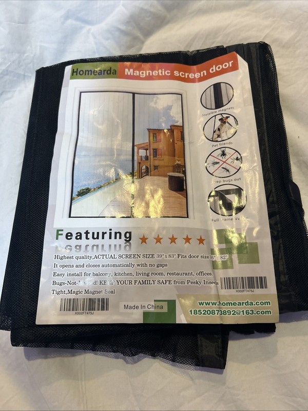 Invisible Magnetic Screen Door Mesh Curtain Durable Heavy Duty Mosquito Net Bug