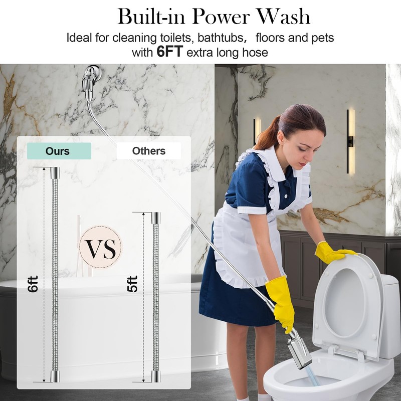 Filtered Shower Head with Handheld - High Pressure 6 Modes, 120 Anti-clog Noz... gallery