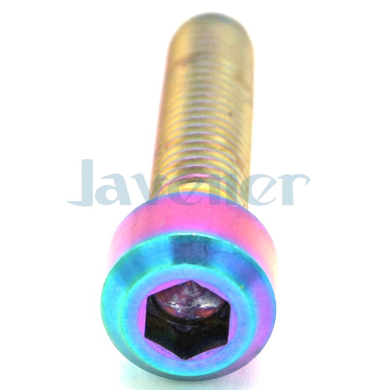 2PCS M8x35mm Rainbow GR5 Titanium Hex Socket Cap Head Bolts For Motorcycle gallery