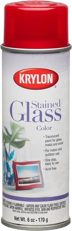 NEW Krylon Stained Glass Paint RED 9020 6oz 170g K9020