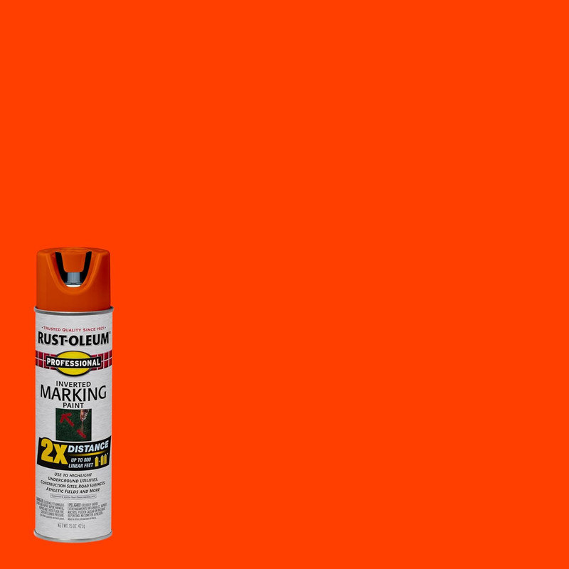 266590 Professional 2X Distance Inverted Marking Spray Paint, 15 Oz, Fluorescent gallery