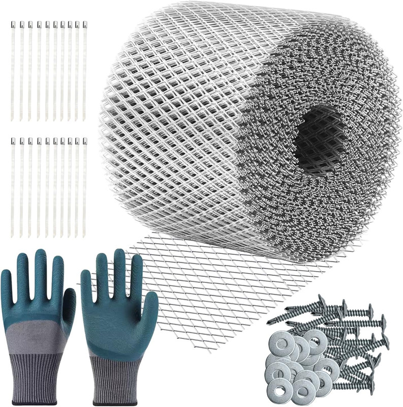 5Inch X 100Ft Roll of Gutter Guard,Heavy Duty Leaf Filter,Leaf Filter Gutter Pro
