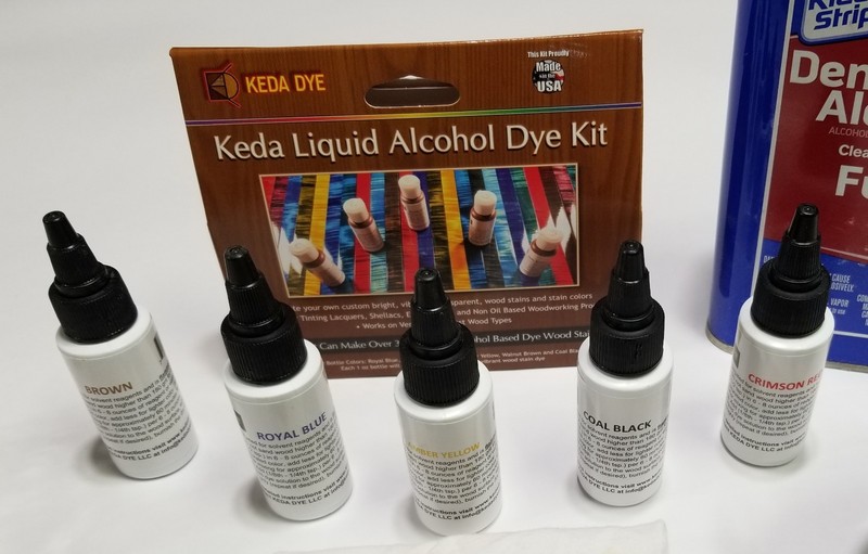 Keda Dye Offered In 5 Color Alcohol Dye Liquid Kit – Vibrant Wood or Leather Dye