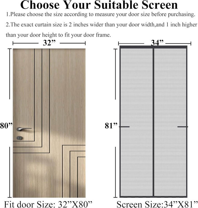 Retractable Screen Door - Upgraded Model, Magnetic Closure$ gallery