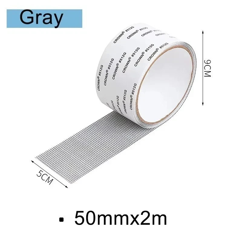 Screen Patch Repair Kit Window Repair Tape Fiberglass Covering Mesh Tool 5*200cm