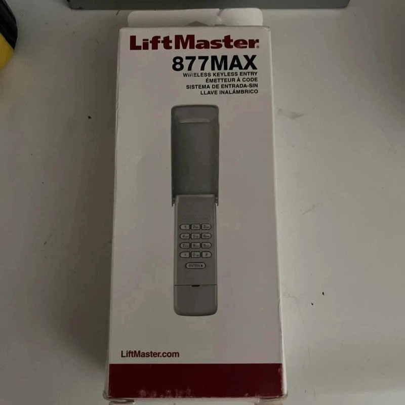 Liftmaster 877MAX Universal Keyless Wireless Entry Keypad - FREE SHIPPING gallery