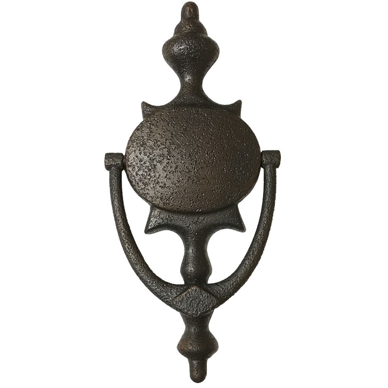 Colonial Door Knocker 7-3/4″ Rustic Oil Rubbed Bronze Sandcast Style Finish