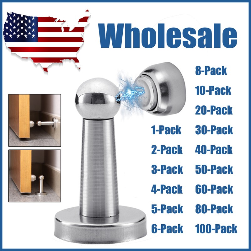 Stainless Steel Strong Magnetic Door Stopper Catch Holder Door Stay Suction Lot