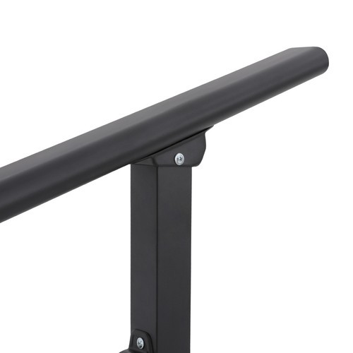 4 Steps Handrails 53x37in Stair Railing Carbon Steel Handrails W/ Safe Fences gallery