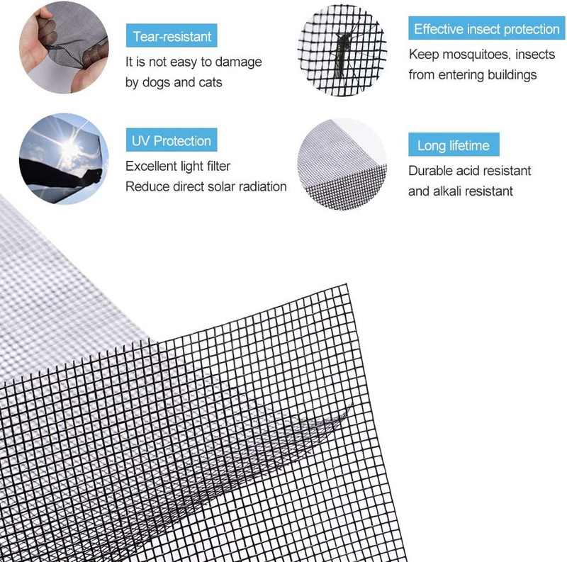 Fiberglass Screen Roll High Visibility and Durable Screen Easy to DIY Repair or gallery