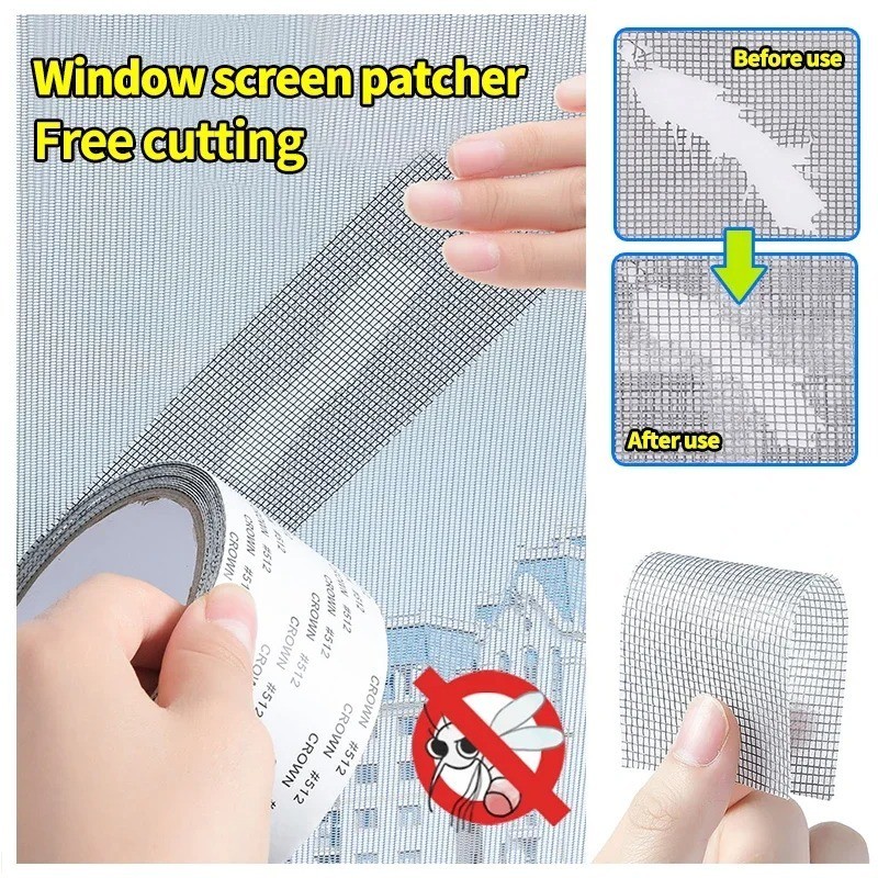 1pcs Adhesive Window Screen Repair Patch Anti Mosquito Insect Mesh Net Stickers gallery