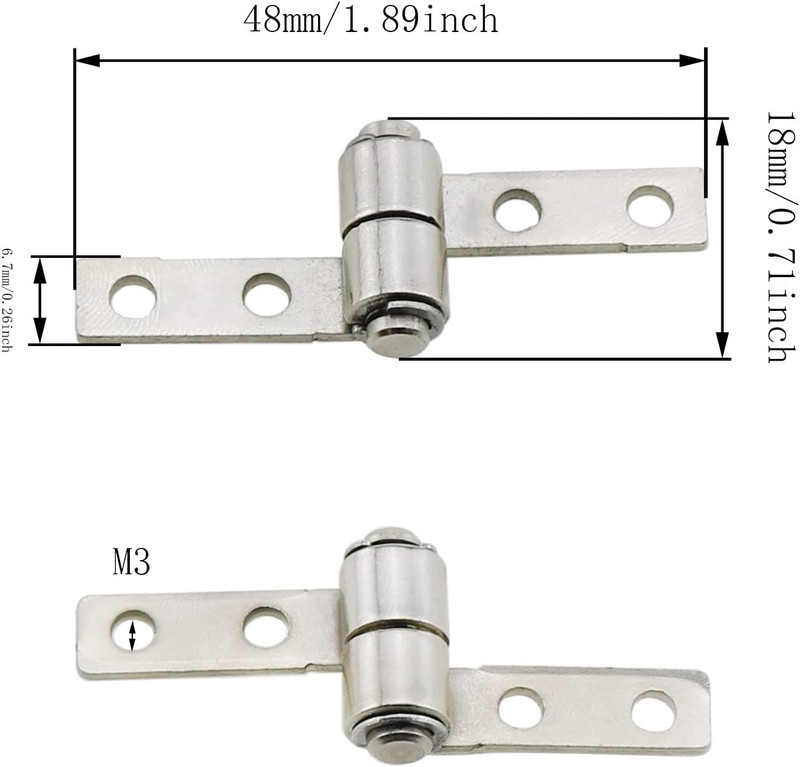 360 Degree Torque Hinge 1Set Torque Friction Type Positioning Hinges with Mount gallery