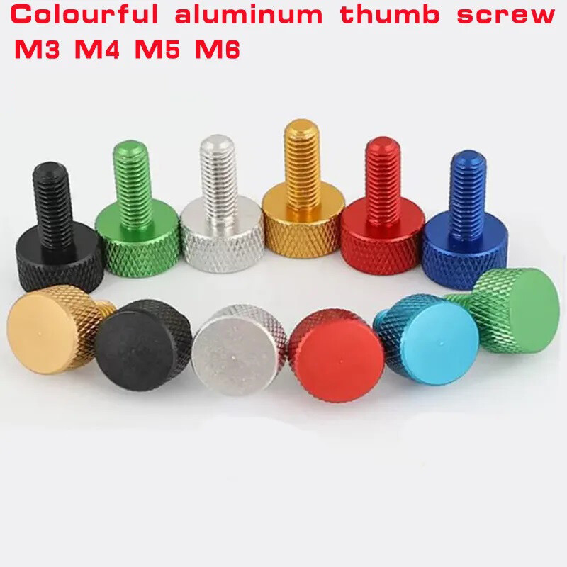 M3x16mm Computer PC Graphics Card Colourful Knurled Head Aluminum Thumb Screws gallery