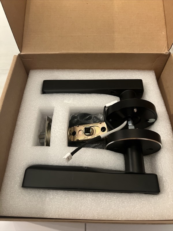 Nyboer Keyless Entry Door Lock Smart Biometric Fingerprint Door Handle W/Finger gallery
