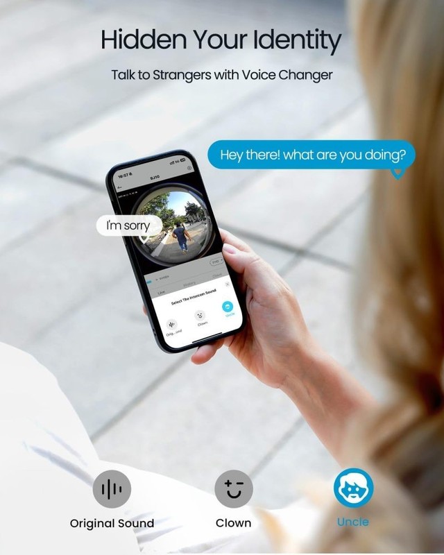 3MP Doorbell Camera Wireless WiFi Video Doorbell with Chime 2-Way Talk，iegeek gallery