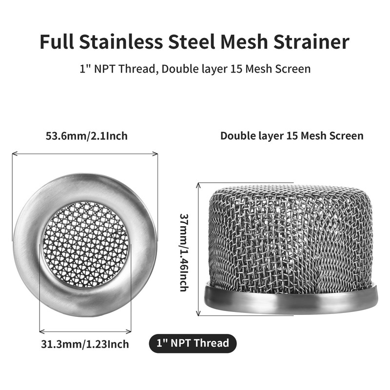 2 Pack 181072 Pump Inlet Strainer Screen Filter for Graco Airless Paint Spray... gallery
