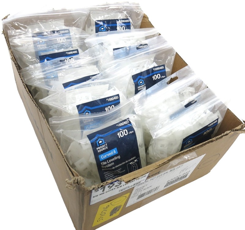 Lot Of 10 Project Source Curved A Tile Leveling System Clips 1000 Pcs 1690485