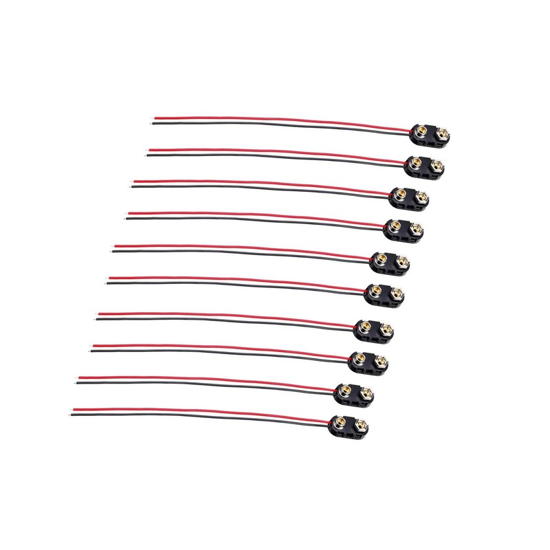 10PCS For Science Projects 9V Battery I-Type Clip Connector Hard Shell Accessory gallery
