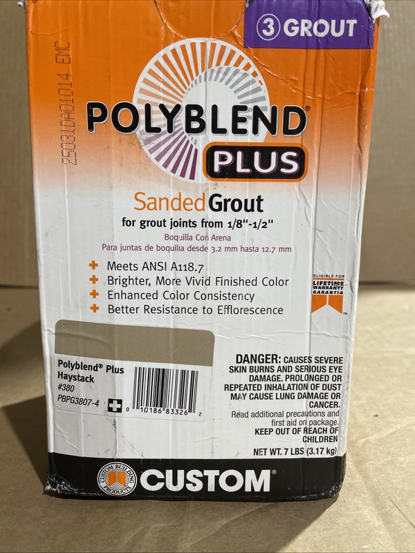 Custom Building Products Polyblend Plus Indoor and Outdoor 7 lb PBPG3807-4 New