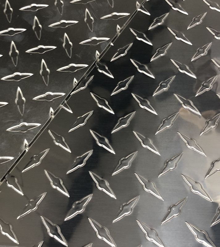 Multiple Sizes Diamond Aluminum Starbrite Tread Plate Sheet .025 Thick, Polished gallery