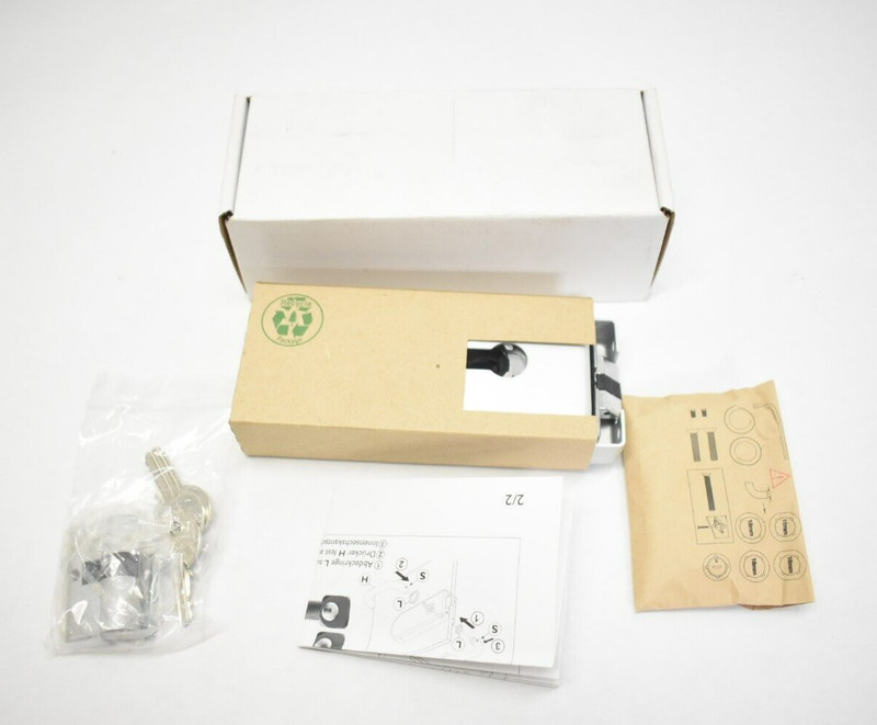 CRL Silver Aluminum Alloy Frameless Office Bathroom Glass Wall Door Lock 35610