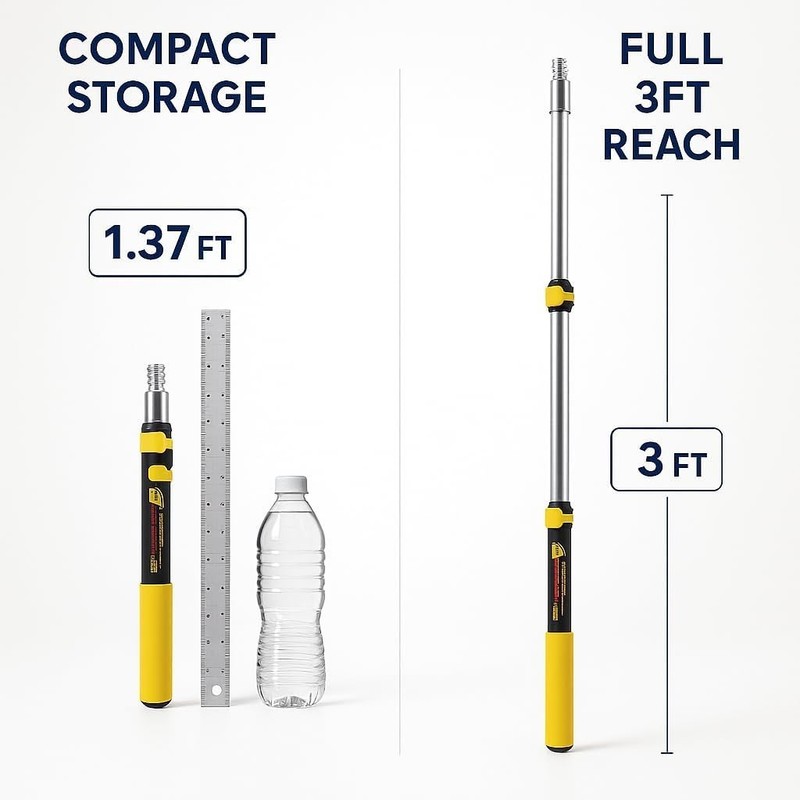 Bates- Telescopic Extension Pole, 3 Ft, Aluminum Alloy, Sturdy Multi-Purpose ... gallery