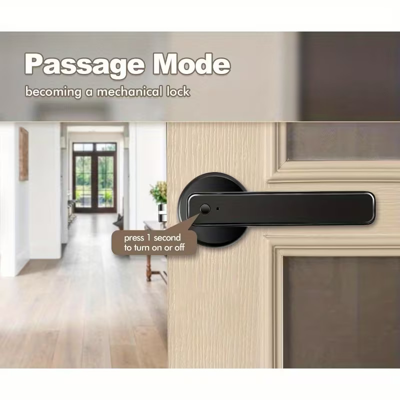 Fingerprint Reader, 5-In-1 Keyless Smart Deadbolt (Fingerprint / Password / NFC gallery