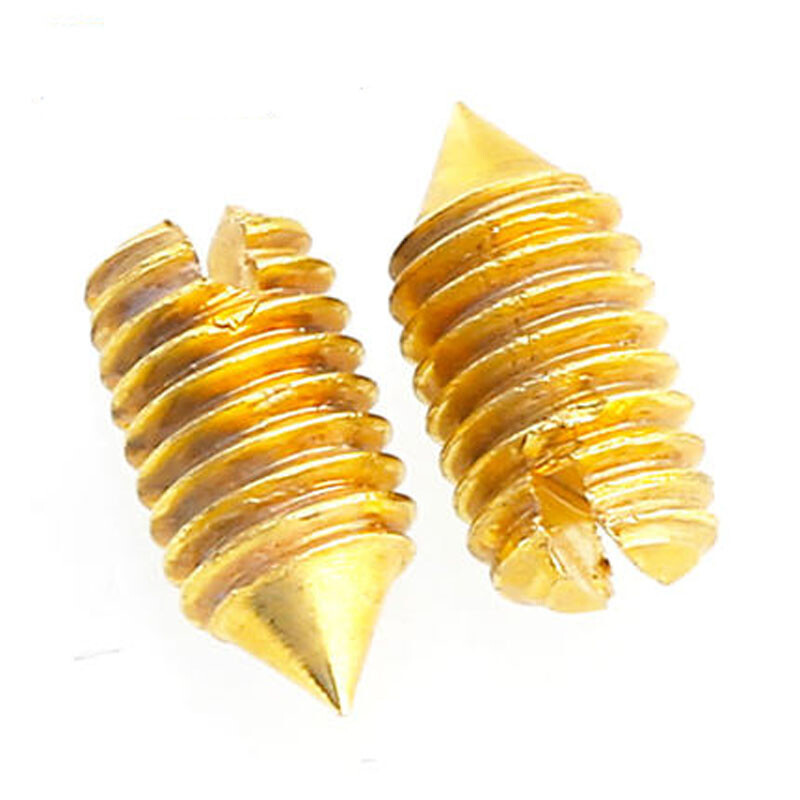 M2 M2.5 Brass Cone Point Grub Screw Slotted Set Screws