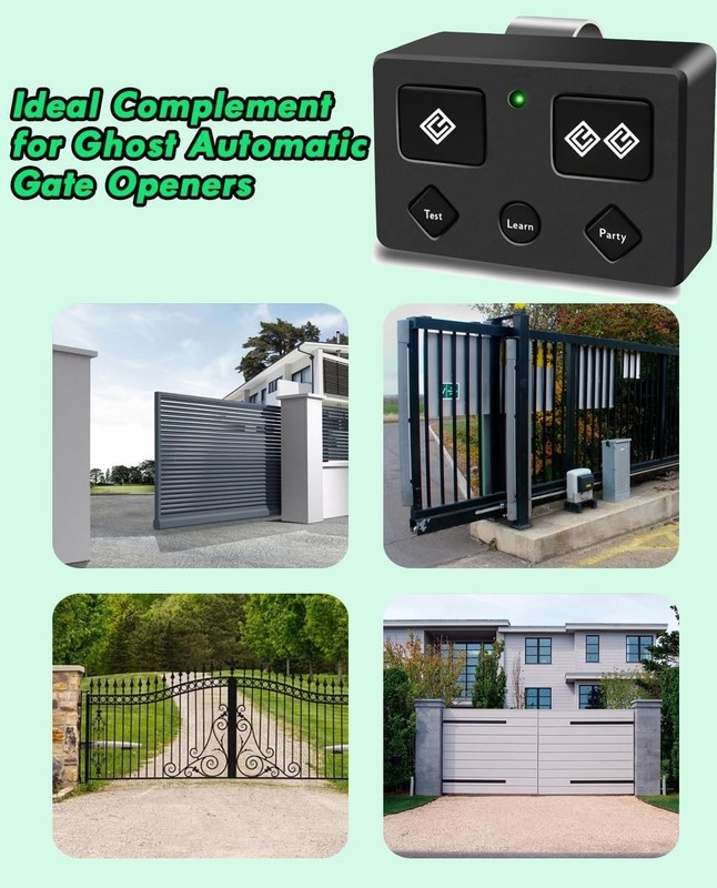 for Ghost Control, AXP1 AXS1 Ghost Gate Opener Remote Transmitter, 5-Button, 3-B gallery