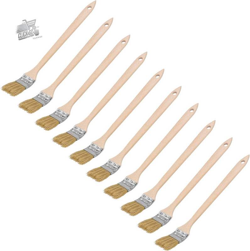Radiator Brush Set 25mm Professional Angle Brush Wood Corner Walls 10