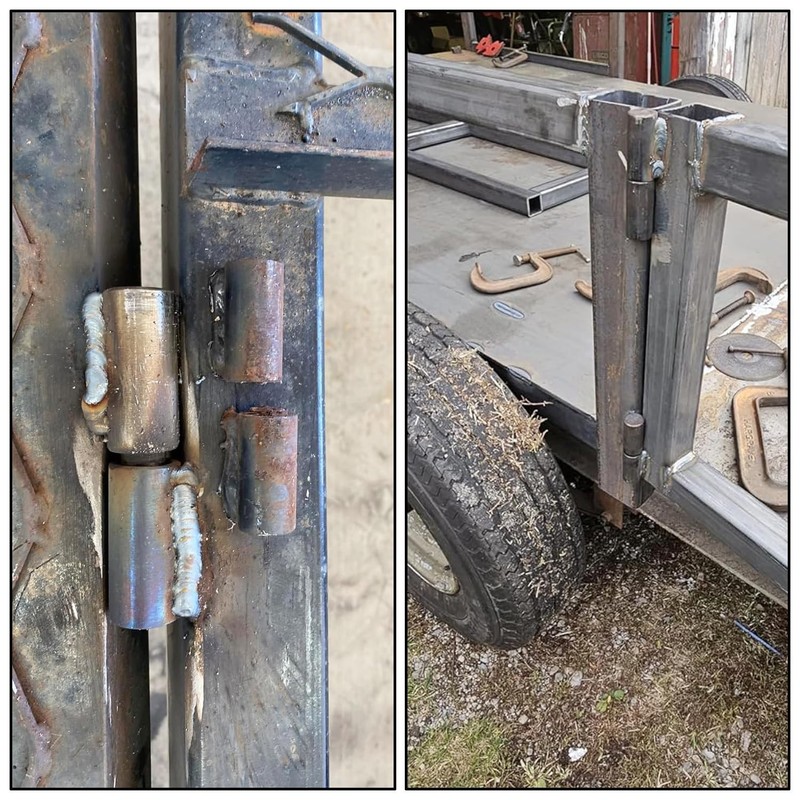 4 PCS Weldable Barrel Hinges 4x1" Heavy Duty Steel Weld On Bullet Gate 1200 gallery