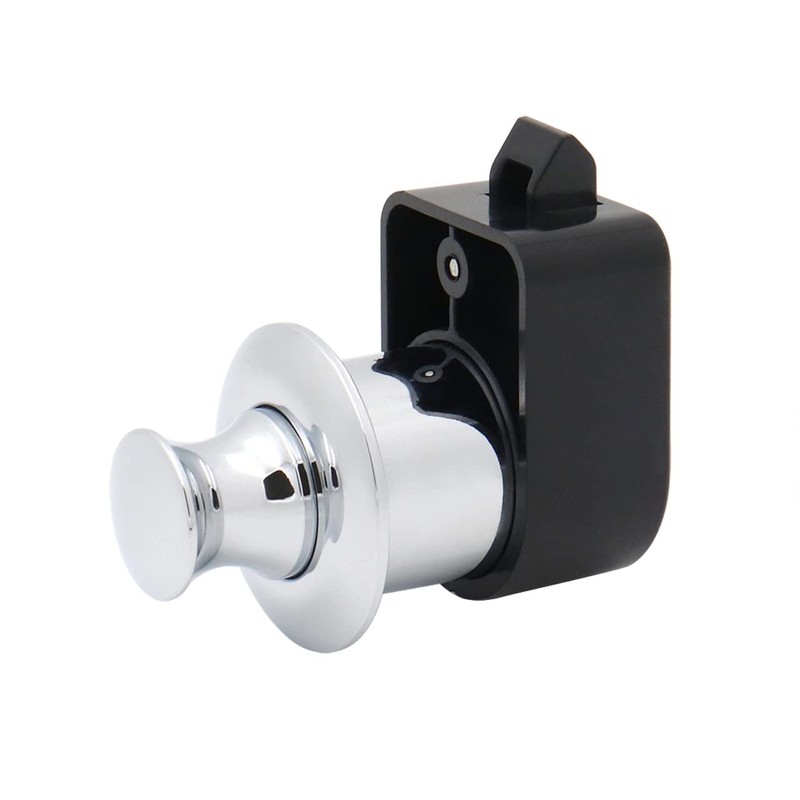2 PCS Upgraded Metal Push Button RV Compartment Latch Catches Knob Chrome Boat gallery