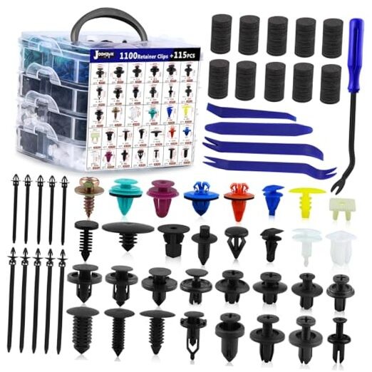 Car Retainer Clips Auto Body Push Pin Fasteners 1215PCS Plastic 1215PCS BLUE