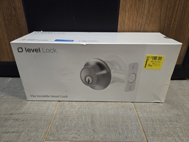 Level Lock Keyed Entry Smart Door Lock – Satin Nickel New Factory Sealed