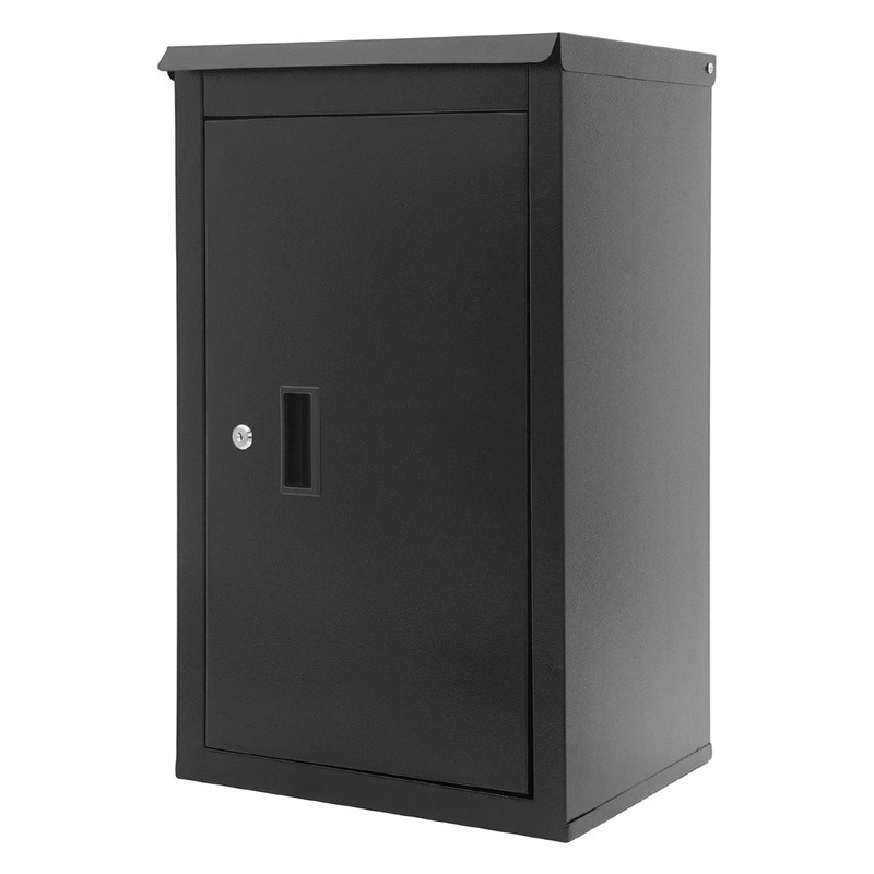 Wall-mounted Package Delivery Box, Carbon Steel Mail Box, Parcel Drop Box W/ Key gallery