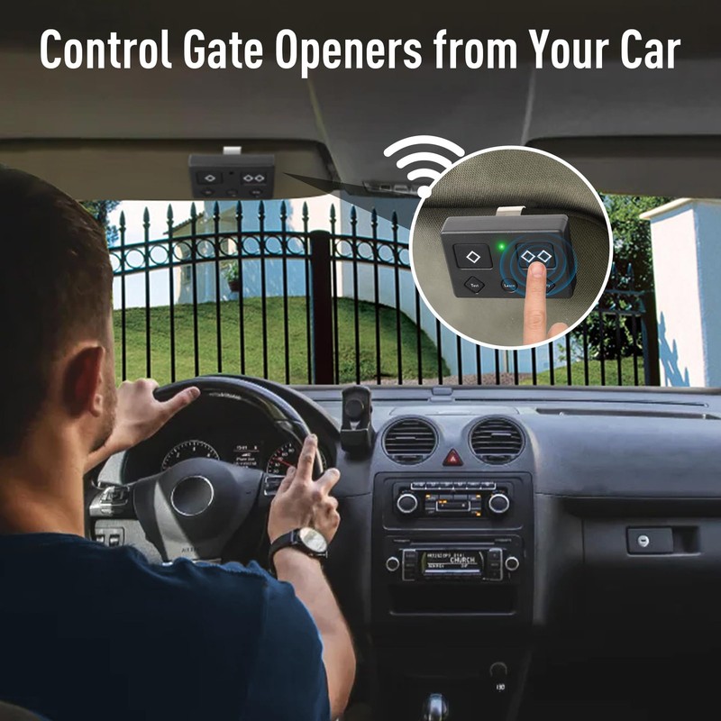 2 For Ghost Controls Gate Opener Remote Automatic Premium 5-Button Transmitter gallery