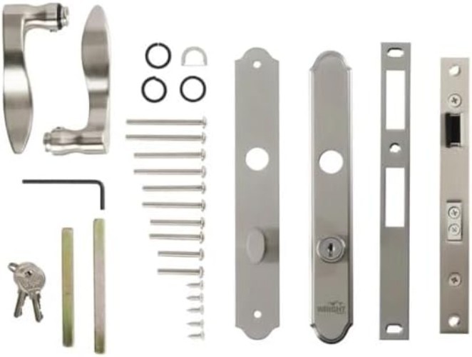 Secure Deadbolt Key Lock Set for Screen and Storm Doors gallery