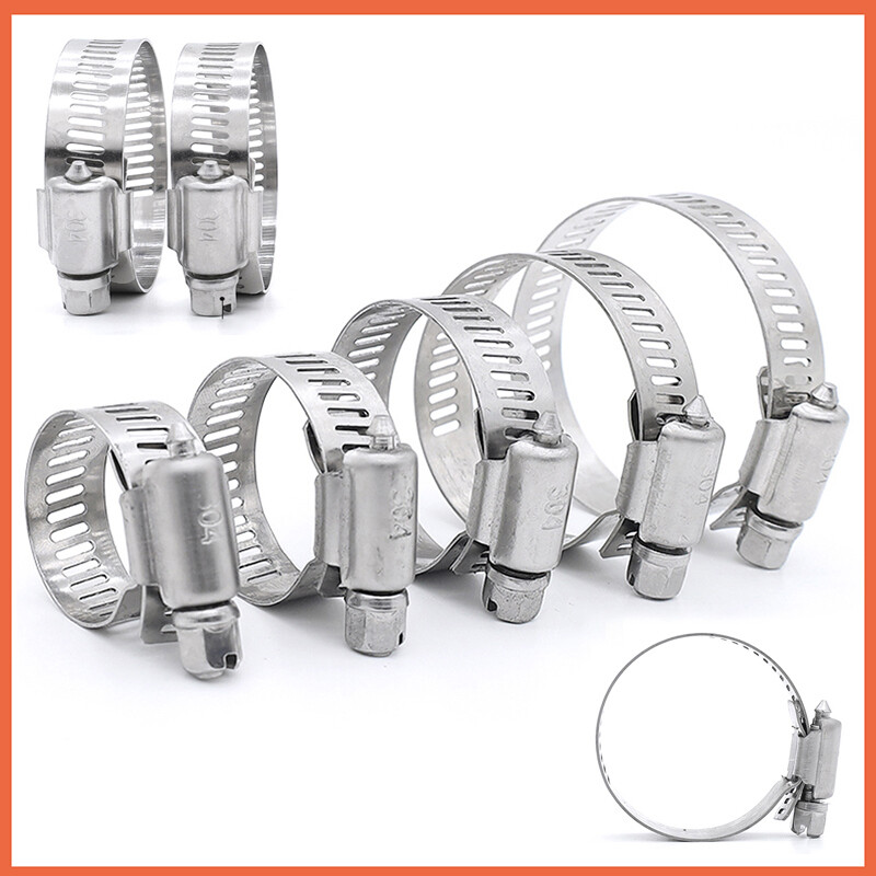 Worm Drive Hose Clips Clamps-Jubilee Type Clip Stainless Steel 304 Various Size